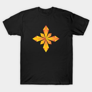Yellow Crystal star design T-Shirt